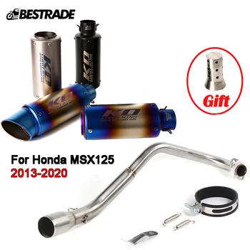 Pre Honda MSX125 2013-2020 Motocykel Výfukového Systému Šál Rúry Uniknúť 51mm Predné Hlavičky Trubice S DB Vrah z Nehrdzavejúcej Ocele